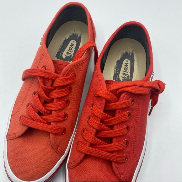 Wolky Biker Women's Savannah Sneaker Red Laced Size 39 - Picture 5 of 5